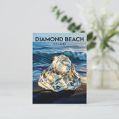 Diamantstrand Island Postkarte (Stehend Vorderseite)
