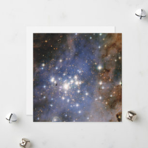 Diamantstränge in Carina Nebula Hubble Space Feiertagskarte