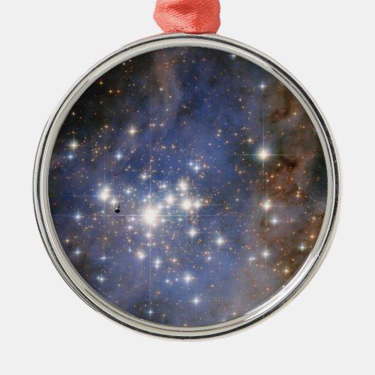 Diamantstränge in Carina Nebula Hubble Space Ornament Aus Metall (Vorne)