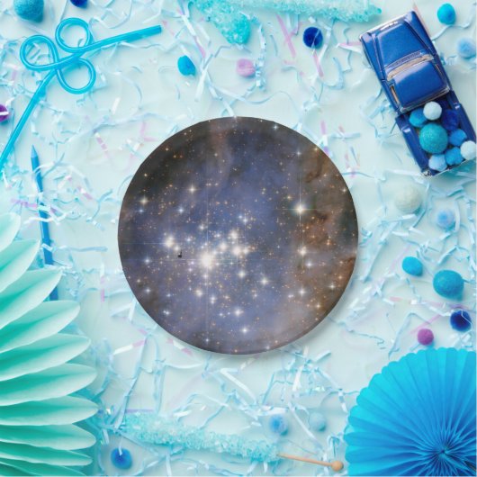 Diamantstränge in Carina Nebula Hubble Space Pappteller (Party)