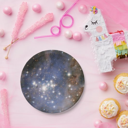 Diamantstränge in Carina Nebula Hubble Space Pappteller (Party)