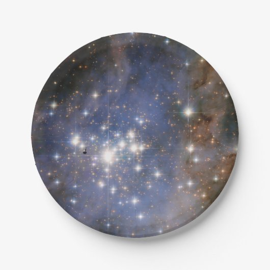 Diamantstränge in Carina Nebula Hubble Space Pappteller (Vorderseite)