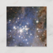 Diamantstränge in Carina Nebula Hubble Space Quadratische Visitenkarte (Vorderseite)