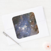 Diamantstränge in Carina Nebula Hubble Space Quadratischer Aufkleber (Umschlag)
