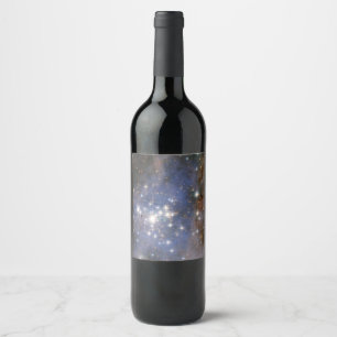 Diamantstränge in Carina Nebula Hubble Space Weinetikett
