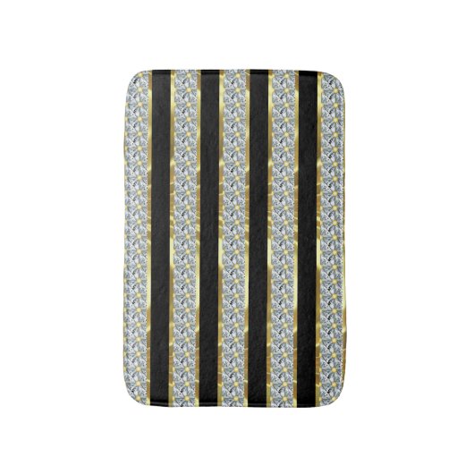 Diamantstreifen Badematte (Vorderseite Vertikal)