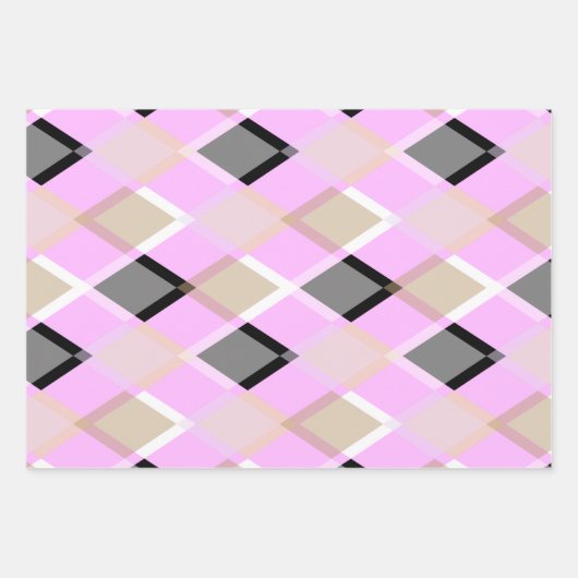 Diamantverpackungspapier lila geschenkpapier set (Vorderseite 2)