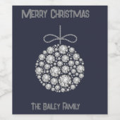 Diamantverzierung Set für Lebensmittel und Getränk Weinetikett (Einzelnes Label)