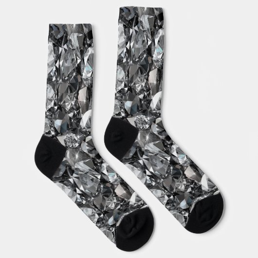 Diamon-Muster-Glitzer Socken (Rechts)