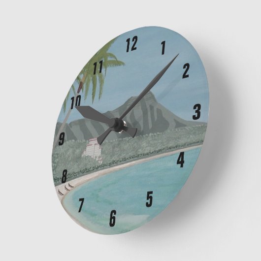 DIAMONANTE KOPFSTEUER RUNDE WANDUHR (Winkel)