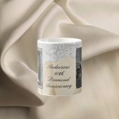Diamond 60. elegantes Foto Hochzeit Jahrestag Kaffeetasse