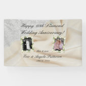 Diamond 60. Hochzeitstag Banner (Horizontal)