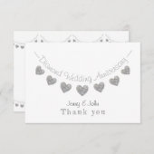 Diamond 60. Hochzeitstag bunting danke Ihnen (Vorne/Hinten)