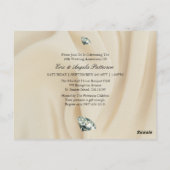 Diamond 60. Hochzeitstag Foto Einladung Postkarte (Rückseite)