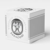 Diamond 60 TH Wedding Anniversary Cube Favor Box Geschenkschachtel (Vorderseite)