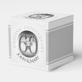 Diamond 60 TH Wedding Anniversary Cube Favor Box Geschenkschachtel