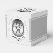 Diamond 60 TH Wedding Anniversary Cube Favor Box Geschenkschachtel (Rückseite)