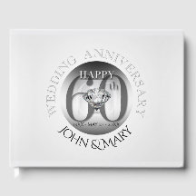 Diamond 60. Wedding Anniversary Gästebuch