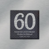 Diamond 60. Wedding Anniversary Keepake Magnet
