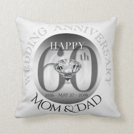 Diamond 60. Wedding Anniversary Pillow Kissen