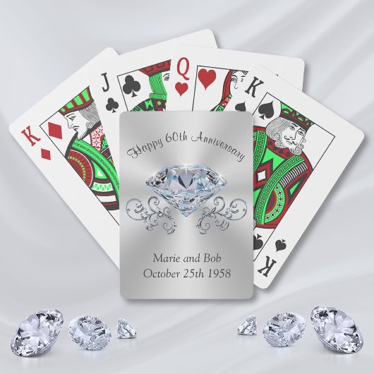 Diamond 60th Anniversary Spielkarten