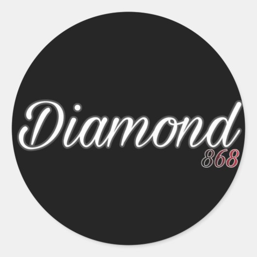 Diamond 868 Logo Runder Aufkleber (Vorderseite)