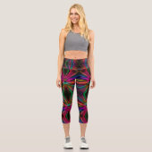 Diamond abstrakt capri leggings (Vorderseite)