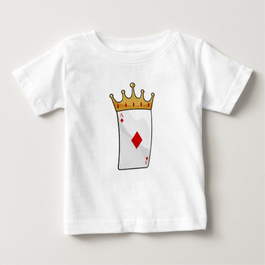 Diamond Ace mit King Crown Baby T-shirt (Vorderseite)