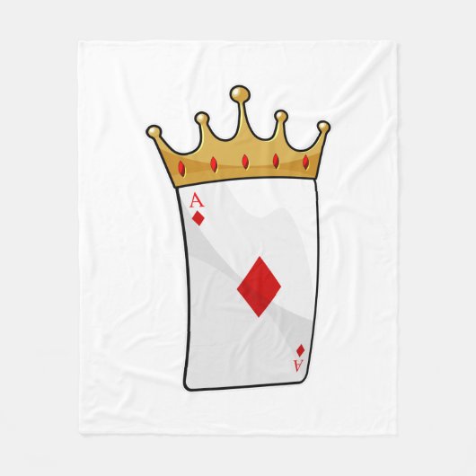 Diamond Ace mit King Crown Fleecedecke (Vorderseite)