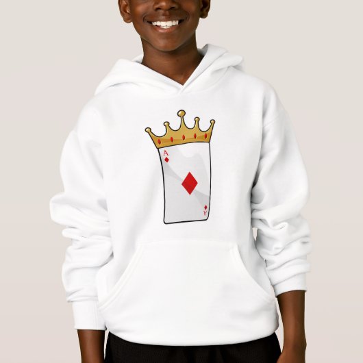 Diamond Ace mit King Crown Hoodie (Vorderseite)