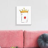 Diamond Ace mit King Crown Leinwanddruck (Insitu (Wohnzimmer))