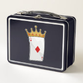 Diamond Ace mit King Crown Metall Brotdose (Vorderseite)