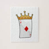 Diamond Ace mit King Crown Puzzle (Vertikal)
