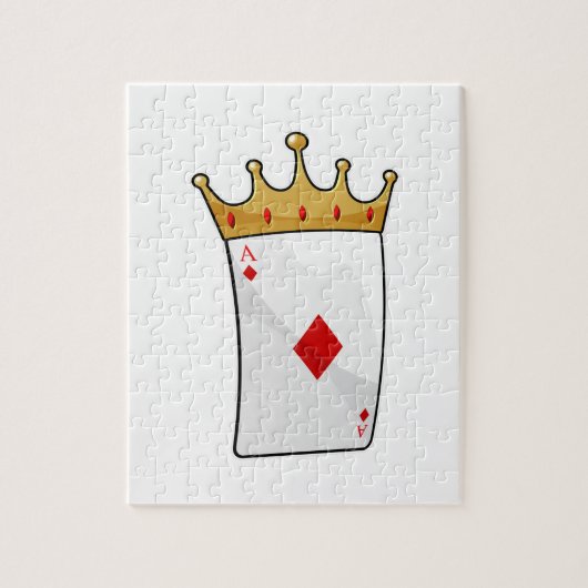 Diamond Ace mit King Crown Puzzle (Vertikal)