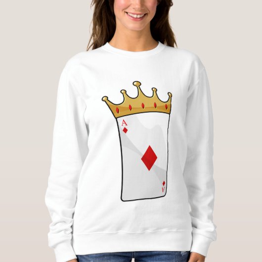 Diamond Ace mit King Crown Sweatshirt (Vorderseite)