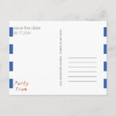 Diamond Anchor Fabulous Ocean Wedding Postkarte (Rückseite)