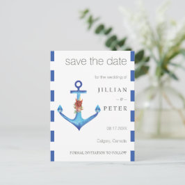 Diamond Anchor Fabulous Ocean Wedding Postkarte