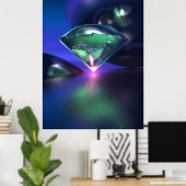 Diamond auf lila poster (Heimbüro)