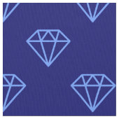 Diamond - Baby Blue on Deep Navy Stoff (Nahaufnahme)