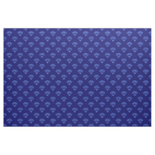 Diamond - Baby Blue on Deep Navy Stoff