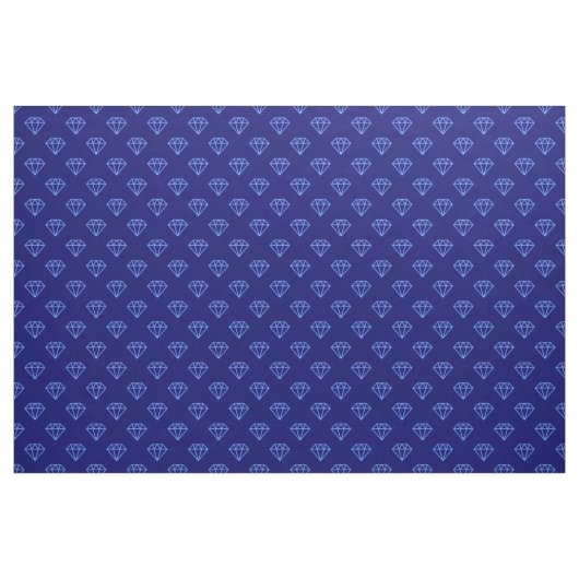 Diamond - Baby Blue on Deep Navy Stoff (Yard (91,4 cm))