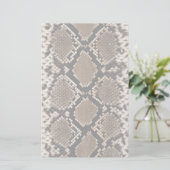 Diamond Back Rattlessnake Skin Briefpapier (Stehend Vorderseite)