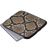 Diamond Back Rattlessnake Skin Laptopschutzhülle (Vorne Knopf)