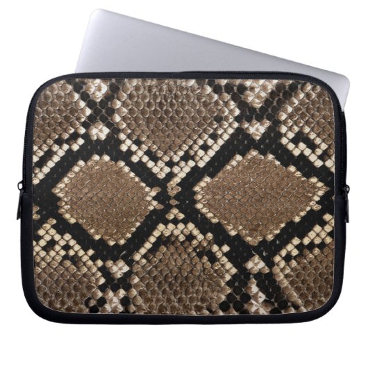 Diamond Back Rattlessnake Skin Laptopschutzhülle (Vorderseite)