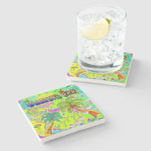 Diamond Bar Mind Focus Coaster Steinuntersetzer (Seitenansicht)