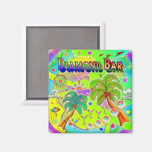 Diamond Bar Mind Focus Magnet (Vorderseite/Rückseite)