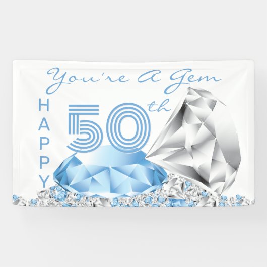 Diamond Birthday Banner (Horizontal)