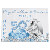 Diamond Birthday Große Geschenktüte (Vorderseite)