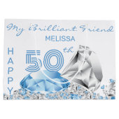 Diamond Birthday Große Geschenktüte (Rückseite)