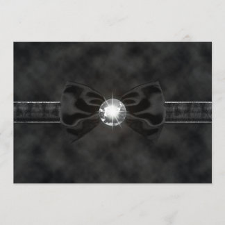 Diamond Black Krawatte Bow Gothic Einladung